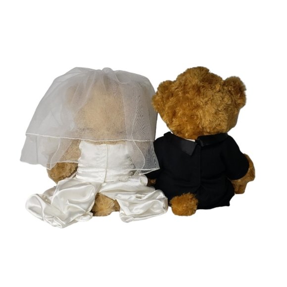 BUILD-A-BEAR WORKSHOP BRIDE AND GROOM BEARS - Picture 2 of 9